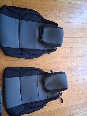 Black Neoprene Front & Rear Seat Covers for Jeep Wrangler JK